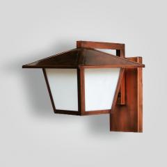  ADG Lighting Copper Plated Lantern With White Frosted Glass - 2010536