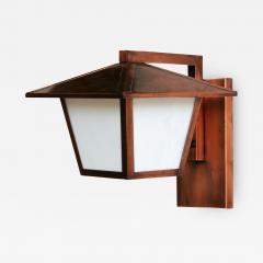  ADG Lighting Copper Plated Lantern With White Frosted Glass - 2011048