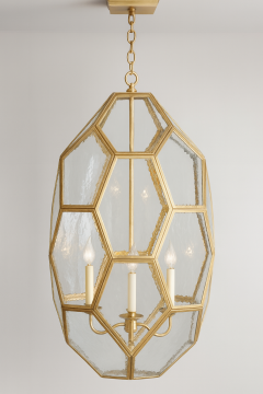  ADG Lighting Elongated Faceted Pendant Henzlik - 4712829
