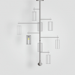  ADG Lighting Hectagon chandelier Gerald Olesker Original - 4712854