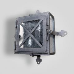  ADG Lighting Iron Sconce Square Wall Light with Iron Strap - 2259442