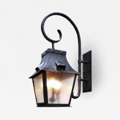  ADG Lighting Large Traditional Lantern with Forged Scroll Arm Brass Lantern - 1818679