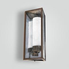  ADG Lighting Mirrored Back Triangle Lantern Heavy Seedy - 1932386