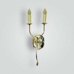  ADG Lighting Silver plated wall sconce Romana style silk wrapped light bulbs - 2461059