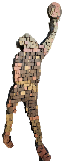  ADG Lighting Sporty boys copper sculptures - 4730297