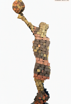  ADG Lighting Sporty boys copper sculptures - 4730321