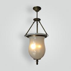  ADG Lighting White Bell Jar Pendant Cast Brass - 1930246