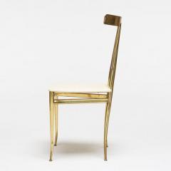  ALBERTO GAMBETTA SET OF FOUR BRASS DINING CHAIRS BY ALBERTO GAMBETTA FOR LUBERTO DESIGN - 3267910