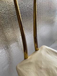 ALBERTO GAMBETTA SET OF FOUR BRASS DINING CHAIRS BY ALBERTO GAMBETTA FOR LUBERTO DESIGN - 3365587