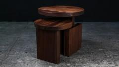  AMBROZIA TOTEM Side Tables by AMBROZIA Solid Walnut Set  - 3263838
