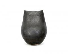  ANDRE BLOCH ANDRE BLOCH FRENCH BLACK CERAMIC VASE - 4126298