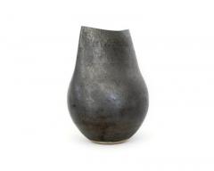  ANDRE BLOCH ANDRE BLOCH FRENCH BLACK CERAMIC VASE - 4126301