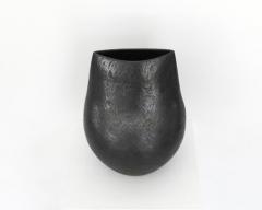  ANDRE BLOCH ANDRE BLOCH FRENCH BLACK CERAMIC VASE - 4126311