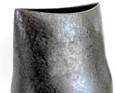  ANDRE BLOCH ANDRE BLOCH FRENCH BLACK CERAMIC VASE - 4126316