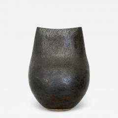  ANDRE BLOCH ANDRE BLOCH FRENCH BLACK CERAMIC VASE - 4127751
