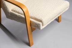  ARP ARP Pair of white Armchairs in Natural Beech France 1956 - 3190875