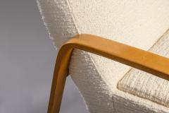  ARP ARP Pair of white Armchairs in Natural Beech France 1956 - 3190877