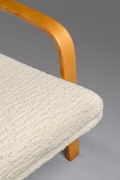  ARP ARP Pair of white Armchairs in Natural Beech France 1956 - 3190879