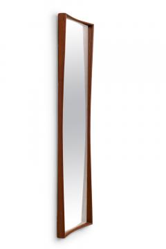  Ab Glas Tr AB Glas and Tr Swedish Mid Century Tall Teak Framed Entry Mirror - 4669677