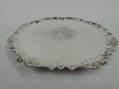  Abercromby English Georgian Sterling Silver Salver Tray by Abercromby 1741 - 3754179