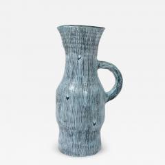  Accolay Pottery Accolay Turquoise Striated Pitcher - 4449369