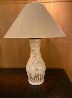  Accolay Pottery Ceramic Table Lamp Accolay France 1960s - 2219664