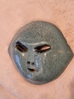  Accolay Pottery Ceramic mask by Accolay pottery France between 1947 and 1983 - 3475909