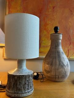  Accolay Pottery Ceramic table lamp by Accolay France 1970s - 4312529