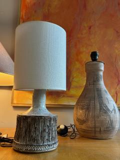  Accolay Pottery Ceramic table lamp by Accolay France 1970s - 4312530