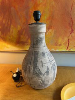  Accolay Pottery Ceramic table lamp by Accolay France 1970s - 4312532
