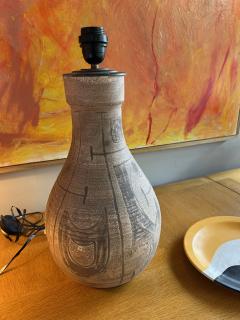  Accolay Pottery Ceramic table lamp by Accolay France 1970s - 4312533