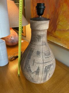  Accolay Pottery Ceramic table lamp by Accolay France 1970s - 4312534
