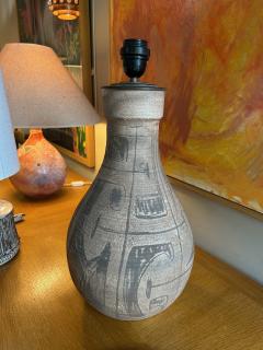  Accolay Pottery Ceramic table lamp by Accolay France 1970s - 4312535