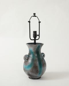  Accolay Pottery Glazed Ceramic Table Lamp by Accolay France c 1950 - 4083375