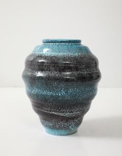  Accolay Pottery LArge Accolay Speckled Turquoise Vessel - 4293568