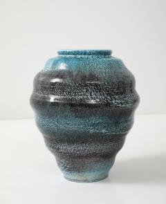  Accolay Pottery LArge Accolay Speckled Turquoise Vessel - 4293569