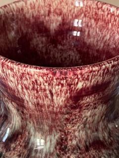  Accolay Pottery Large Accolay Green Oxblood Flambe Ceramic Vase French MCM Studio Pottery - 4806720