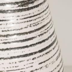  Accolay Pottery Large White Stripe Accolay Lamp - 447835