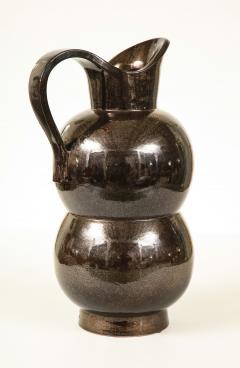  Accolay Pottery MONUMENTAL METALLIC PITCHER BY ACCOLAY - 1889278