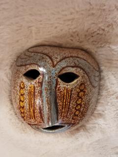  Accolay Pottery Mask by Accolay pottery France between 1947 and 1983 - 3475844