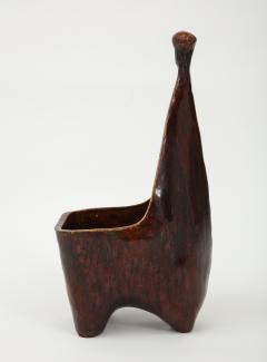  Accolay Pottery Mid Century Sculptural Zoomorphic Ceramic Vessel Attributed to Accolay - 1224261