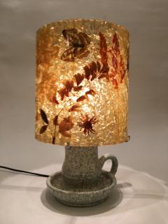  Accolay Pottery Stoneware and resin with inclusions lamp Accolay circa 1960 - 1847547