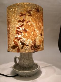  Accolay Pottery Stoneware and resin with inclusions lamp Accolay circa 1960 - 1847554