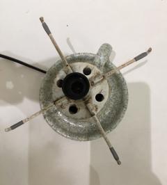  Accolay Pottery Stoneware and resin with inclusions lamp Accolay circa 1960 - 1847563