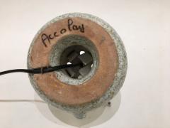  Accolay Pottery Stoneware and resin with inclusions lamp Accolay circa 1960 - 1847565