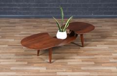  Ace Hi California Modern Sculpted Floating Top Coffee Table by Ace Hi - 4101657