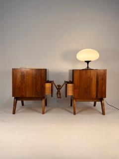  Ace Hi Pair of Solid Walnut Nightstands by Ace Hi - 4302198