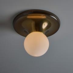  Achille Pier Giacomo Castiglioni 1960s Achille Castiglioni and Pier Giacomo Brass Light Ball Ceiling Lamp - 3931551