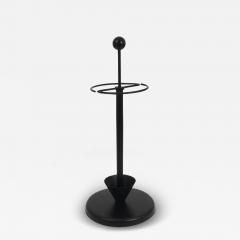  Achille Pier Giacomo Castiglioni Black Post Modern Castiglioni Memphis Style Umbrella Stand Italy 1980s - 4061027