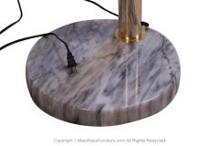  Achille Pier Giacomo Castiglioni Mid Century Italian Brass Marble Arc Floor Lamp 3 arm - 2957798